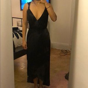 Black maxi dress